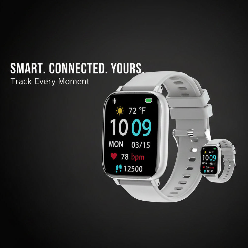 Smartwatch with Heart Rate and Blood Pressure Monitoring