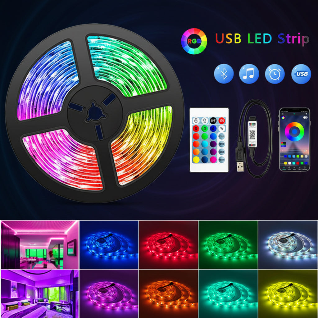 Bluetooth-Remote Control LED Self-Adhesive Tape