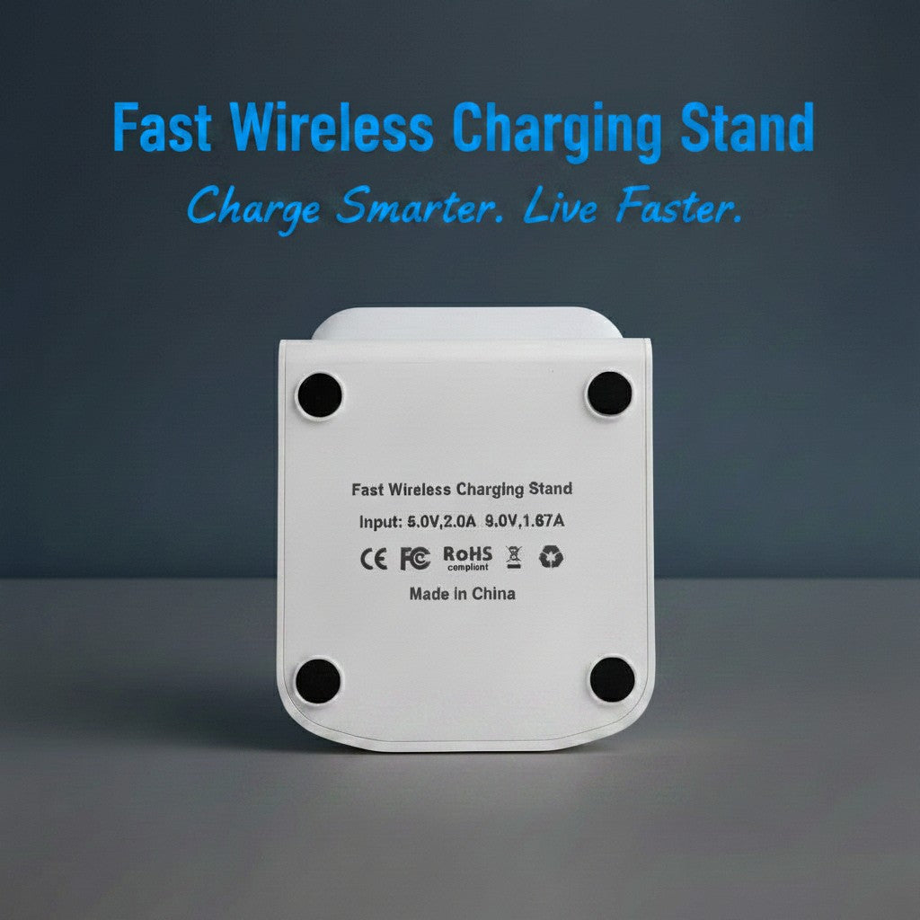 Vertical Bracket-Dual Coil 10W Wireless Fast Charger