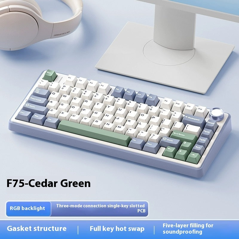 Aula F75 Mechanical Keyboard Wireless Three-mode Bluetooth
