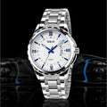 Stainless Steel Luxurious Watch - Men High - Grade Quartz and Waterproof