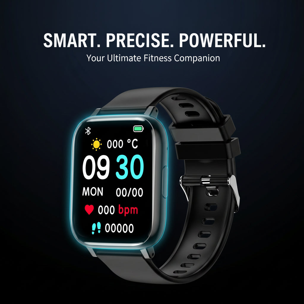 Smartwatch with Heart Rate and Blood Pressure Monitoring