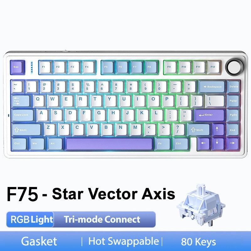 Aula F75 Mechanical Keyboard Wireless Three-mode Bluetooth