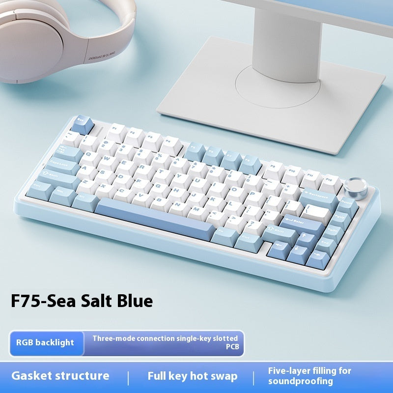 Aula F75 Mechanical Keyboard Wireless Three-mode Bluetooth