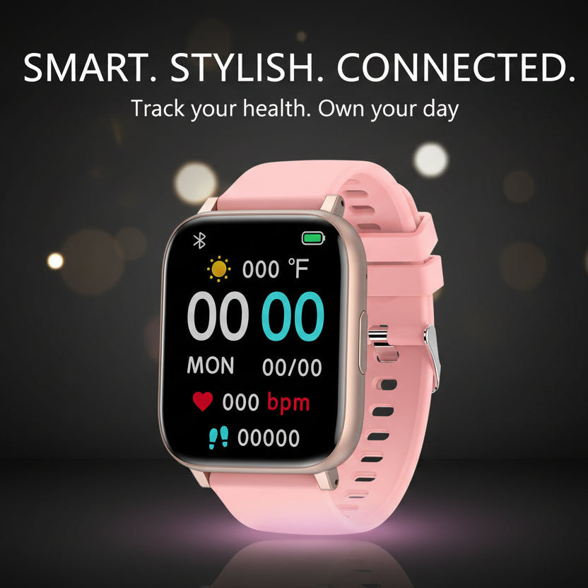 Smartwatch with Heart Rate and Blood Pressure Monitoring