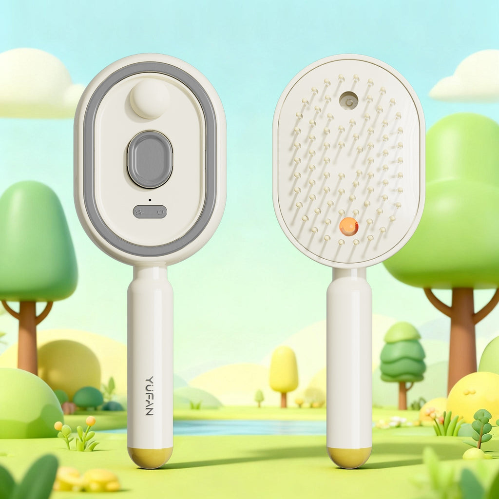 Two handheld devices with a scenic background of trees and grass