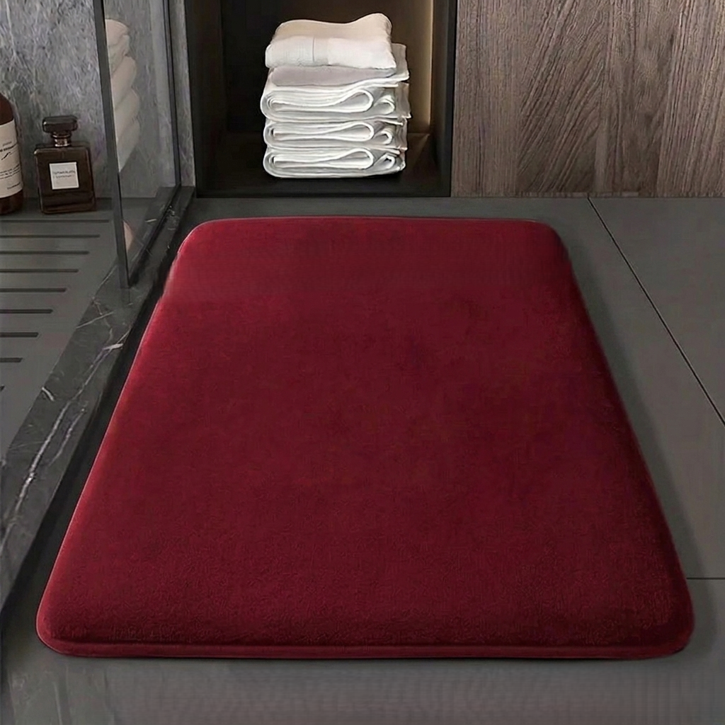 Solid Color Non-Slip Quick-Drying Bathroom Mat