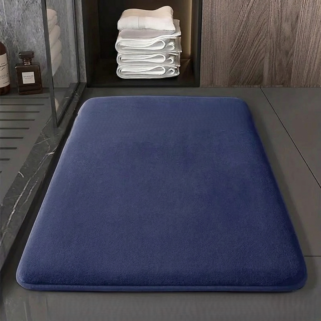 Solid Color Non-Slip Quick-Drying Bathroom Mat
