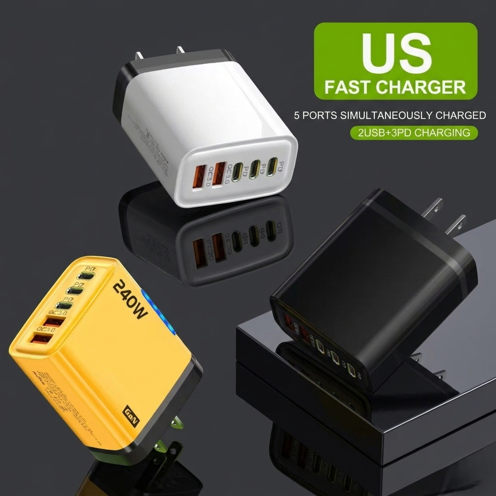 USB Multi-Port Fast Charger 240W