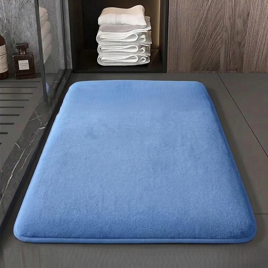 Solid Color Non-Slip Quick-Drying Bathroom Mat