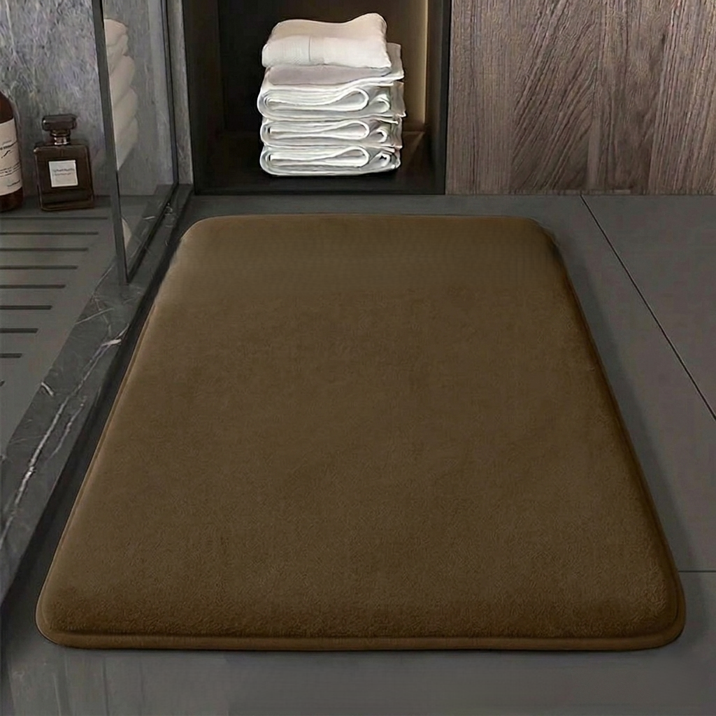 Solid Color Non-Slip Quick-Drying Bathroom Mat