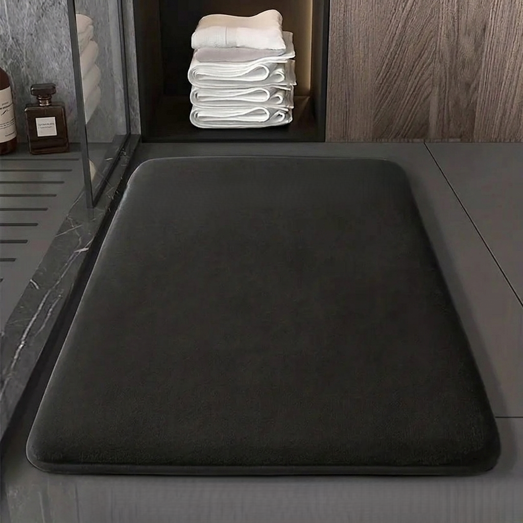 Solid Color Non-Slip Quick-Drying Bathroom Mat