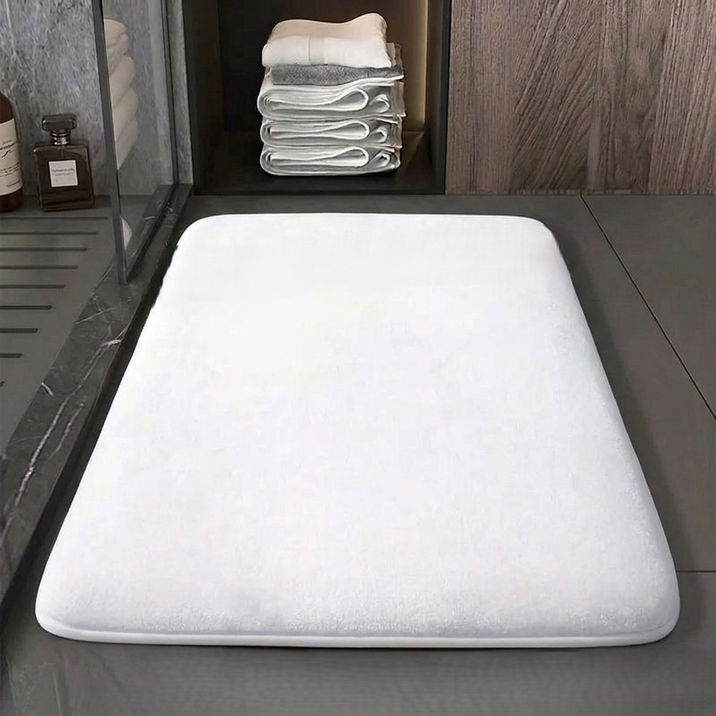Solid Color Non-Slip Quick-Drying Bathroom Mat