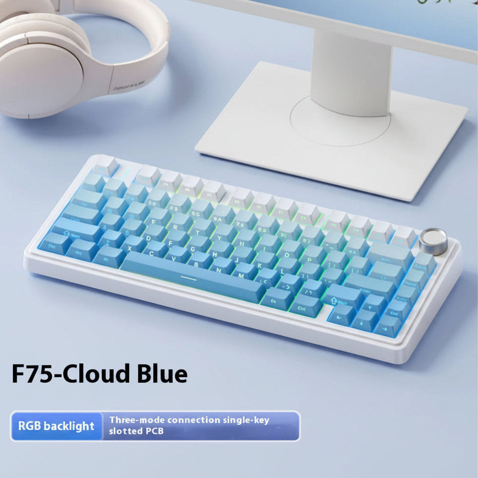 Aula F75 Mechanical Keyboard Wireless Three-mode Bluetooth