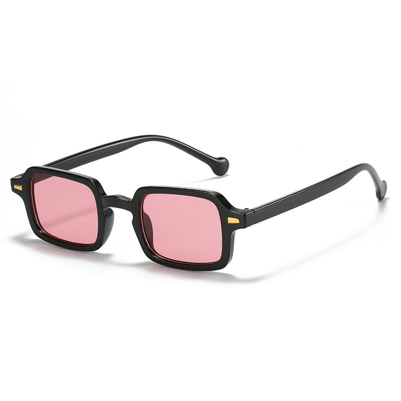 Fashionable New Vintage Square Rivet Glasses