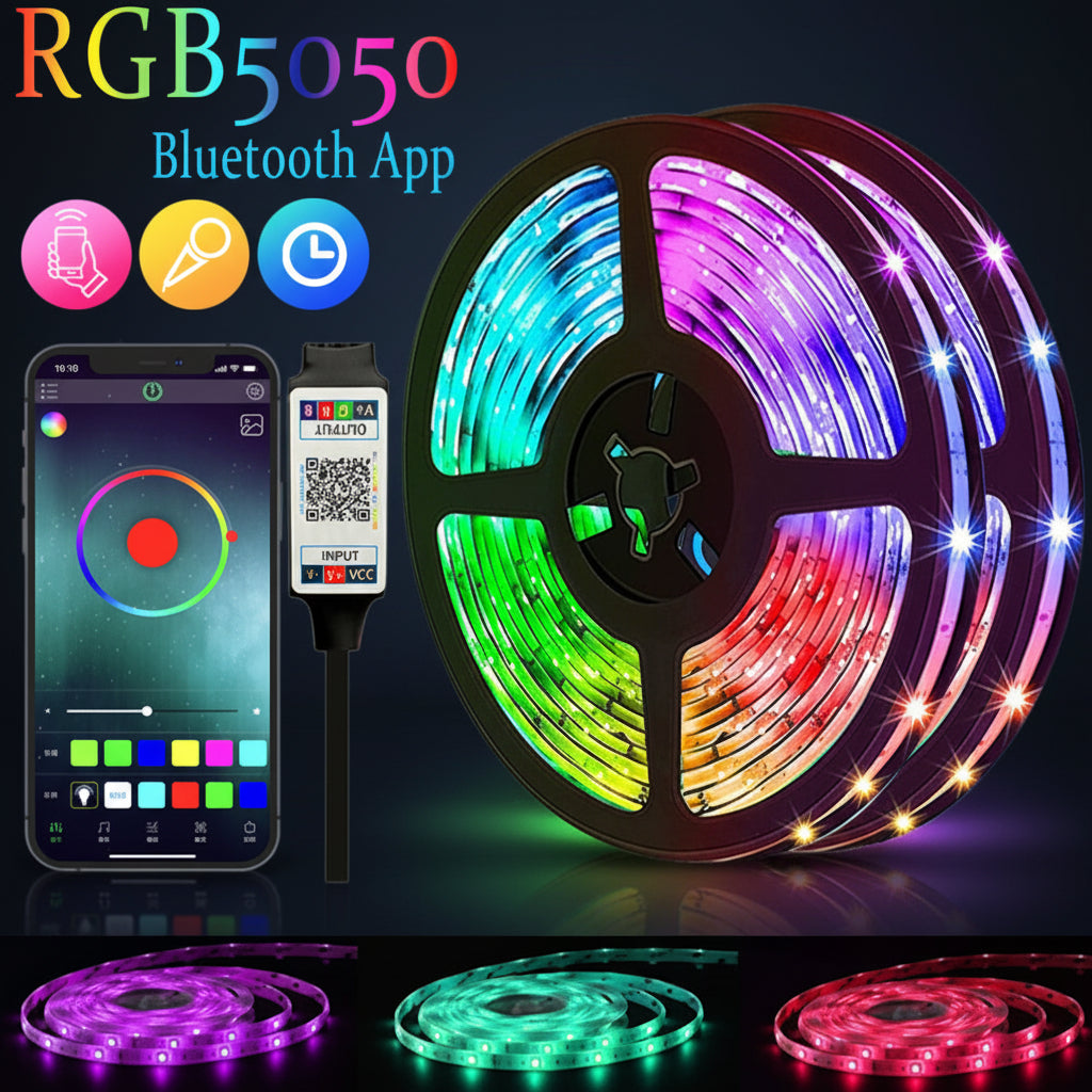 Bluetooth-Remote Control LED Self-Adhesive Tape