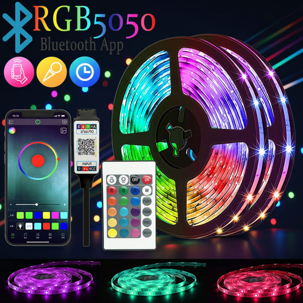 Bluetooth-Remote Control LED Self-Adhesive Tape