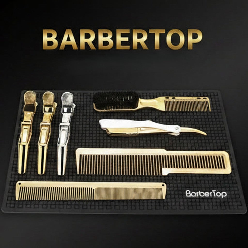 Black Anti-Slip Barber Pad